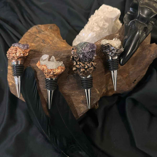 Crystal and Copper Wine Stoppers