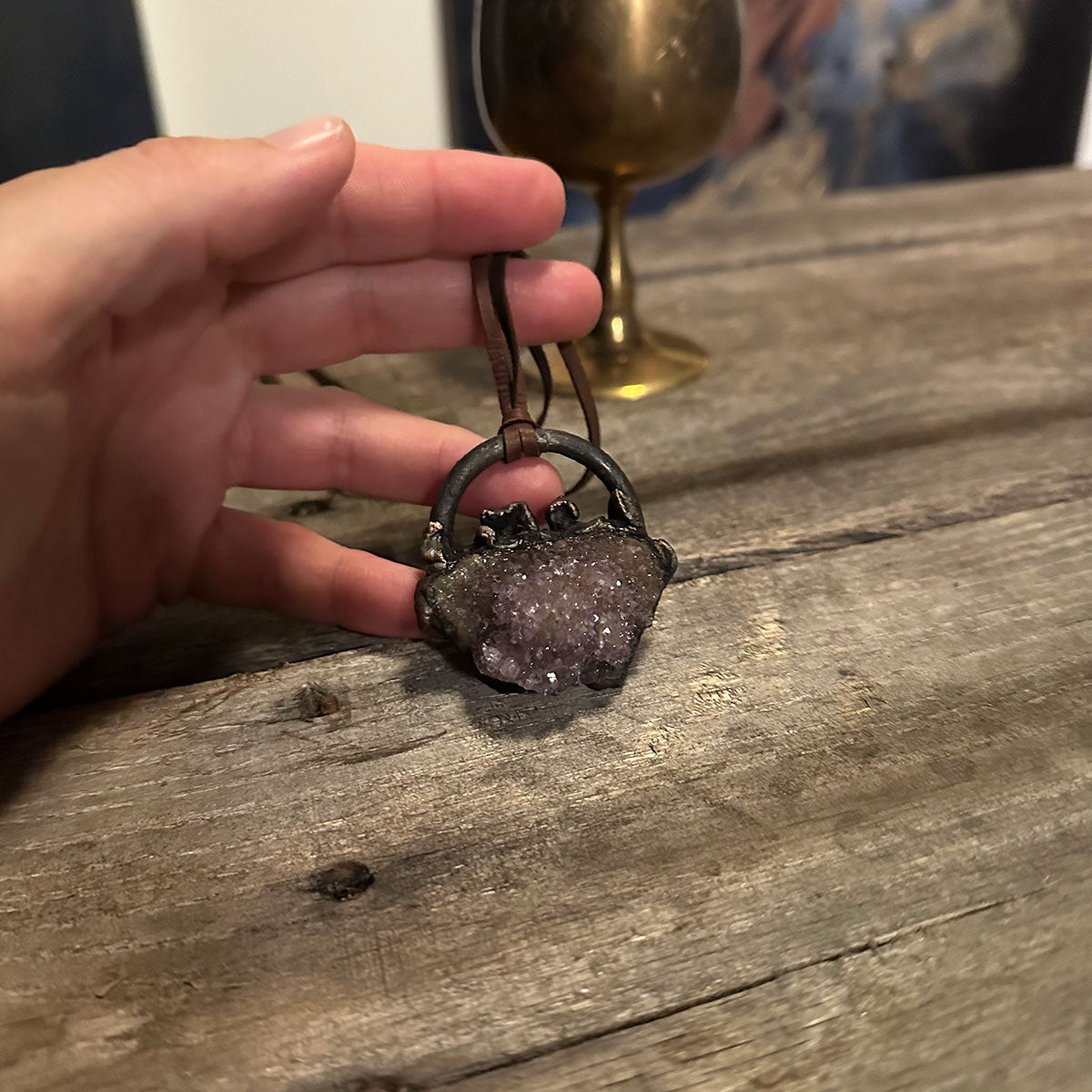 Amethyst Spirit Quartz Pendant